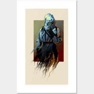 Scary man in a gas mask from Chernobyl Posters and Art